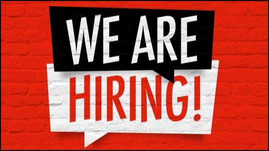 We are Hiring!!!!