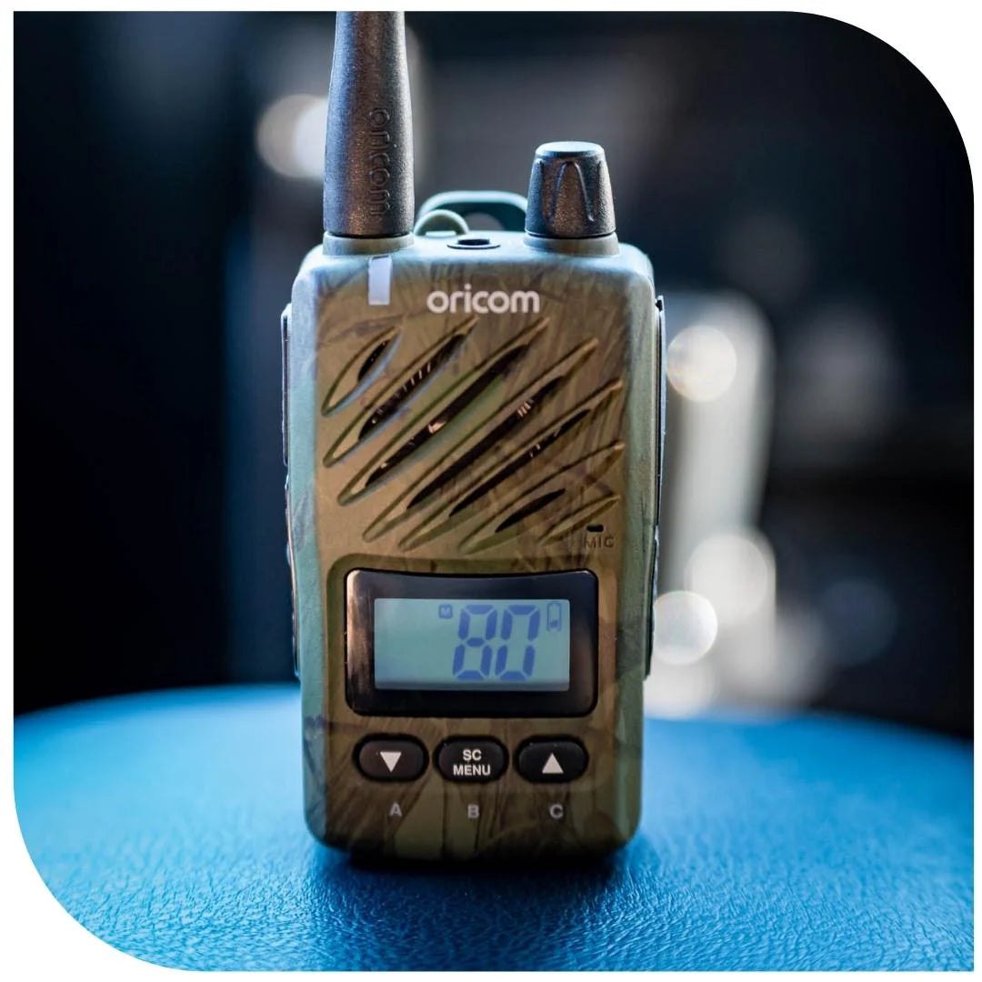 Oricom ULTRA550-1C Camo Waterproof 5 Watt Handheld UHF CB Radio