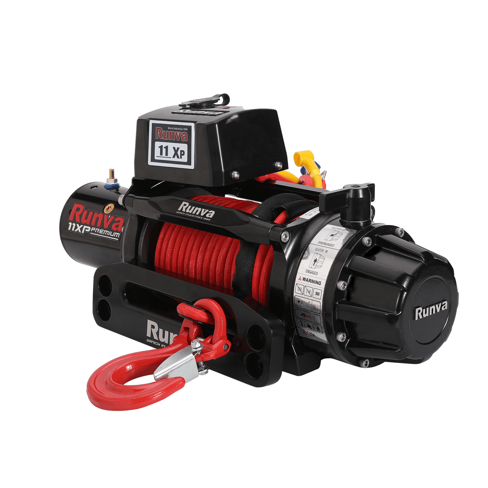 Runva 11XP PREMIUM RED Edition 12V with Synthetic Rope