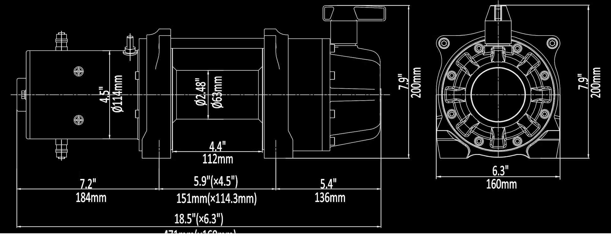 Runva 11XS Premium 12V with Steel Cable