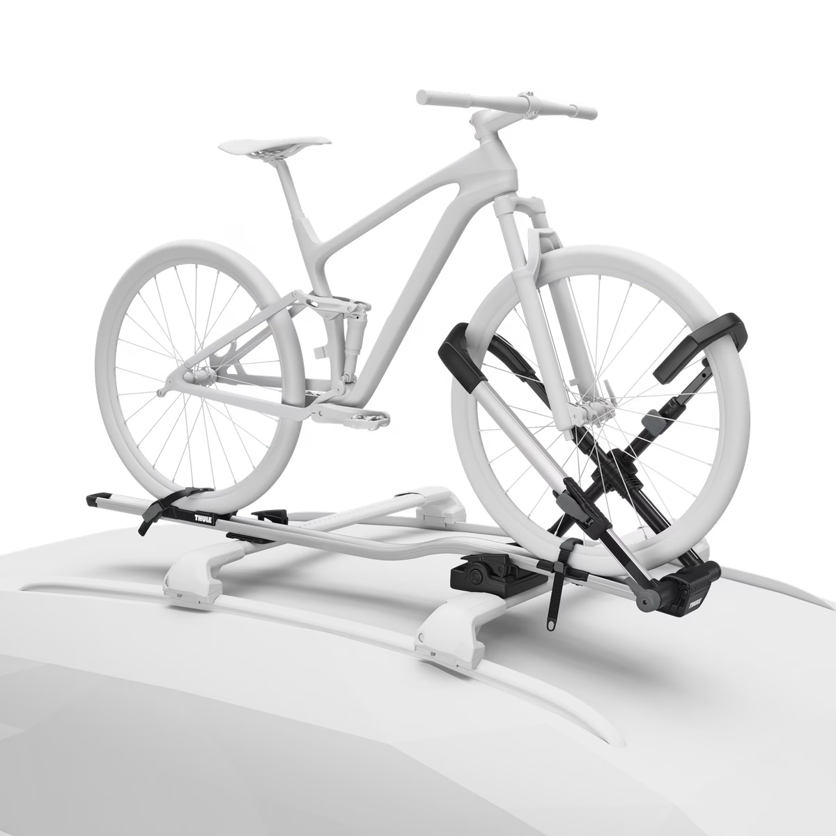 Thule UpRide roof top bike rack wheel mount black/aluminum