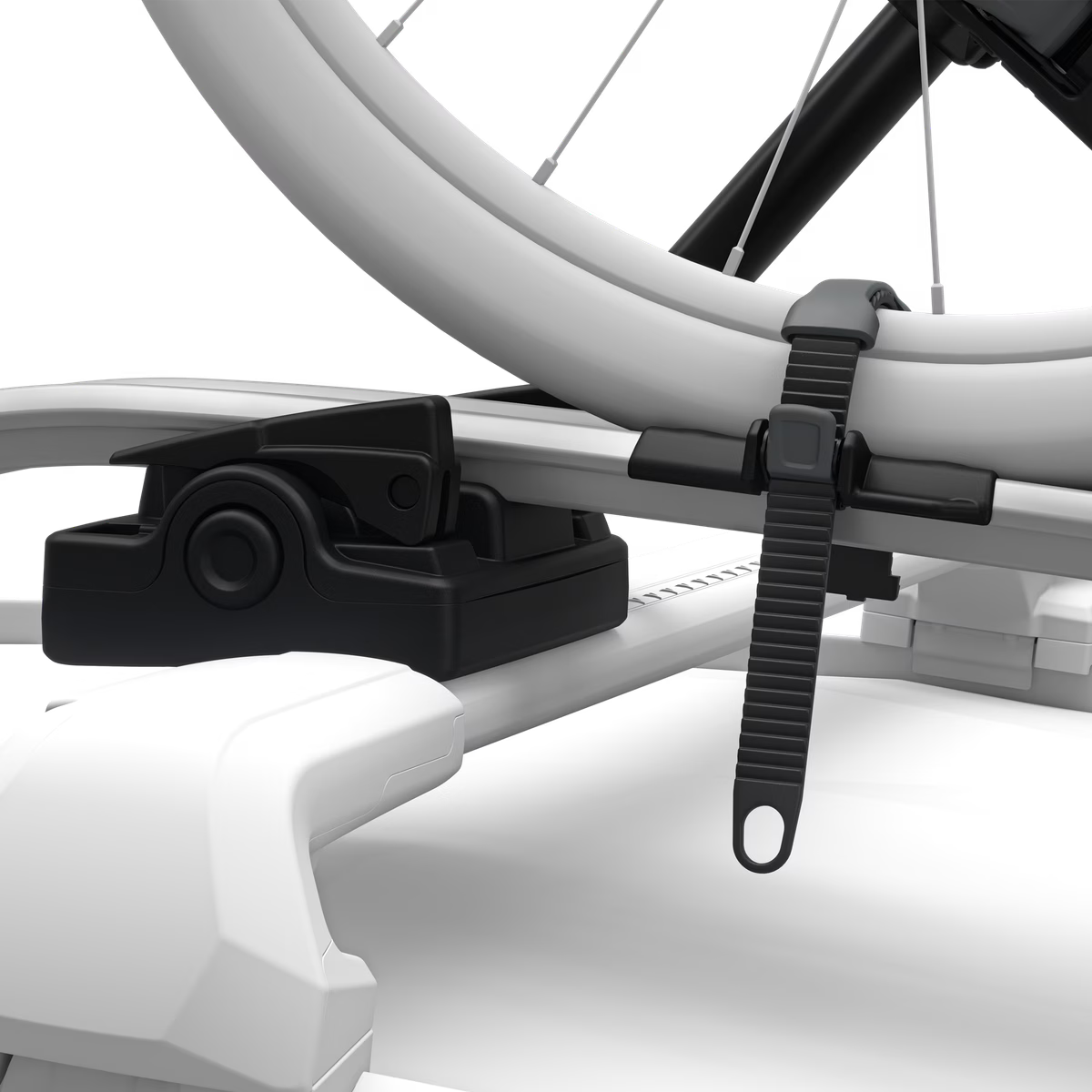 Thule UpRide roof top bike rack wheel mount black/aluminum