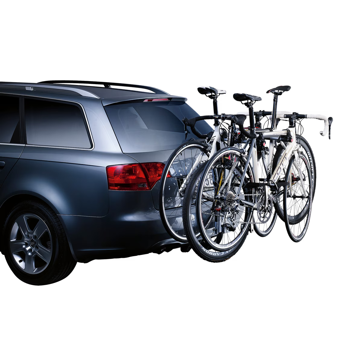 Thule HangOn 3-bike hanging towbar bike rack silver