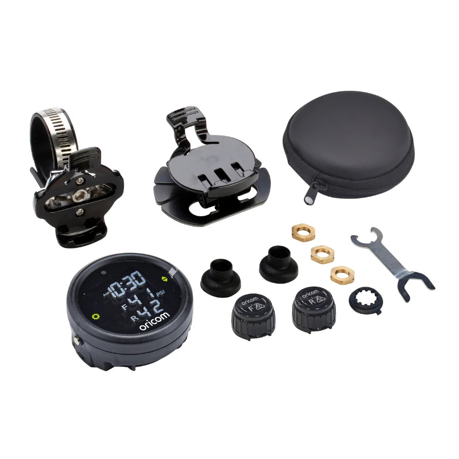 Oricom TPMC-2E Tyre Pressure Monitoring System for Motorcycles Incl. 2 External Sensors