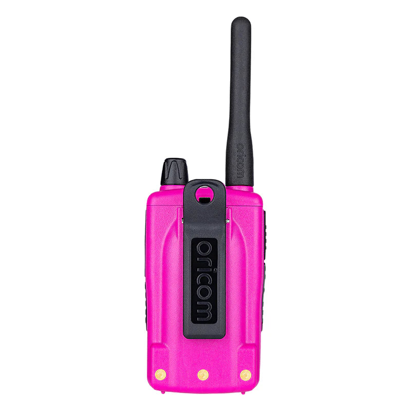 Oricom DTXTP600PNK 5 Watt IP67 Waterproof Handheld UHF CB Radio Trade Pack (Twin Pink Radios)
