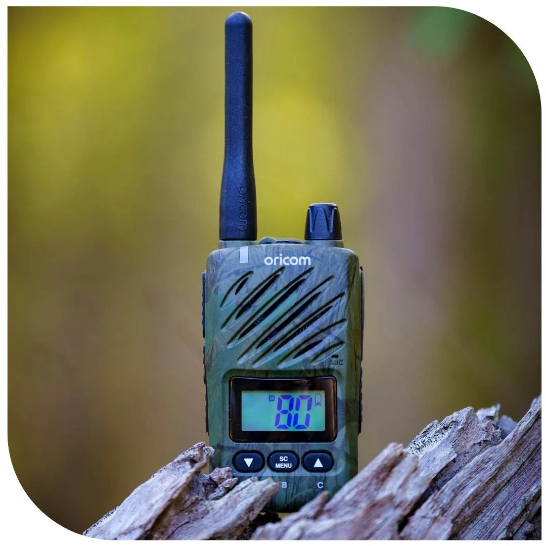 Oricom ULTRA550-1C Camo Waterproof 5 Watt Handheld UHF CB Radio