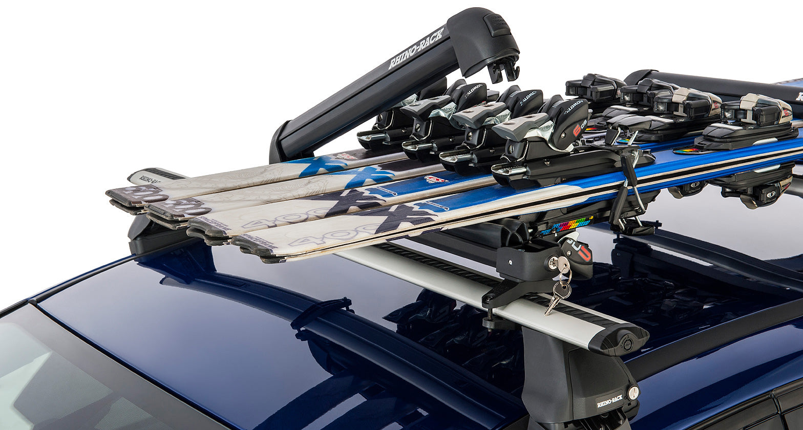 Rhino Rack Ski and Snowboard Carrier - 4 Skis or 2 Snowboards