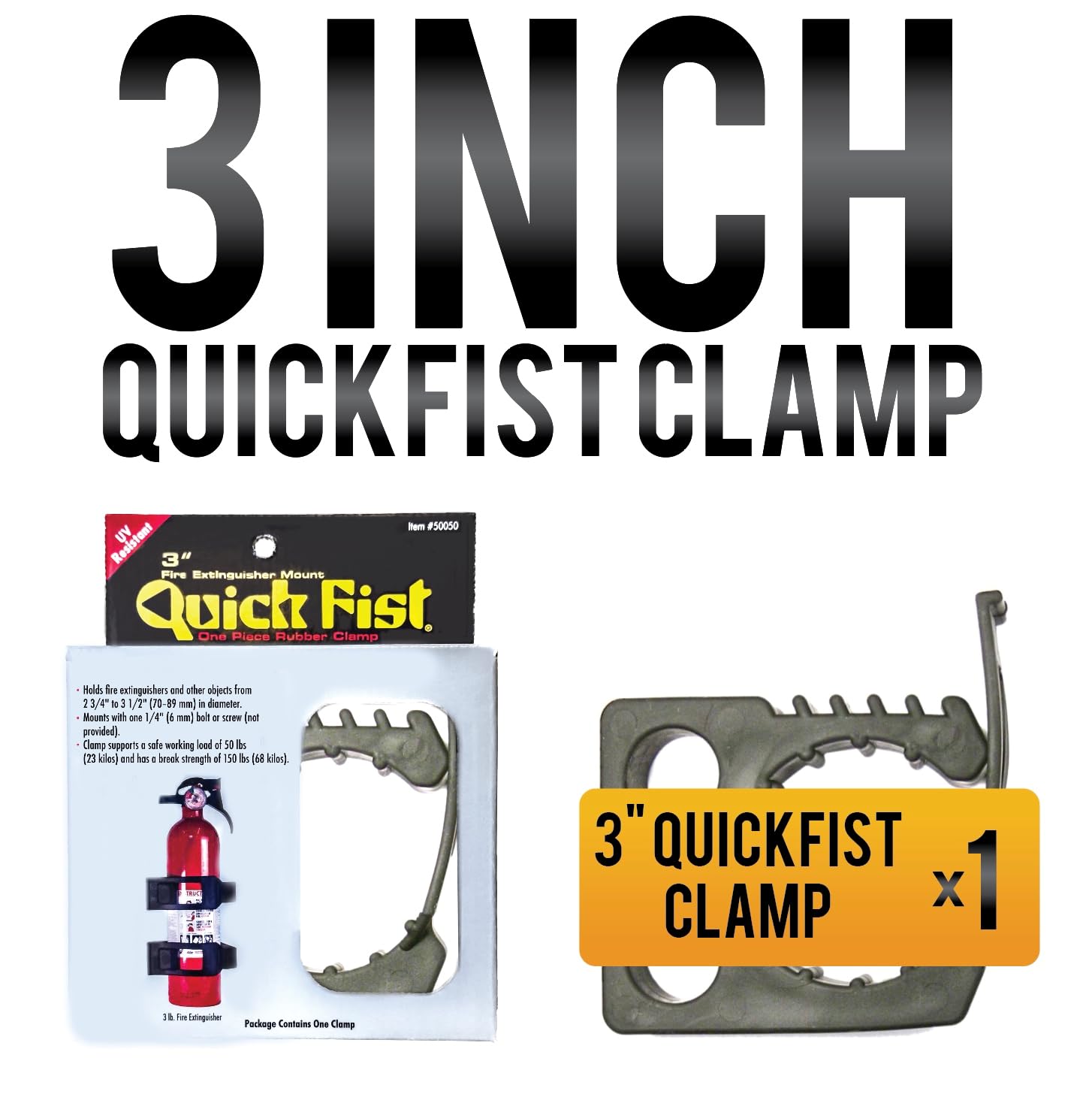 QUICK FIST 3 INCH CLAMP, SET OF ONE
