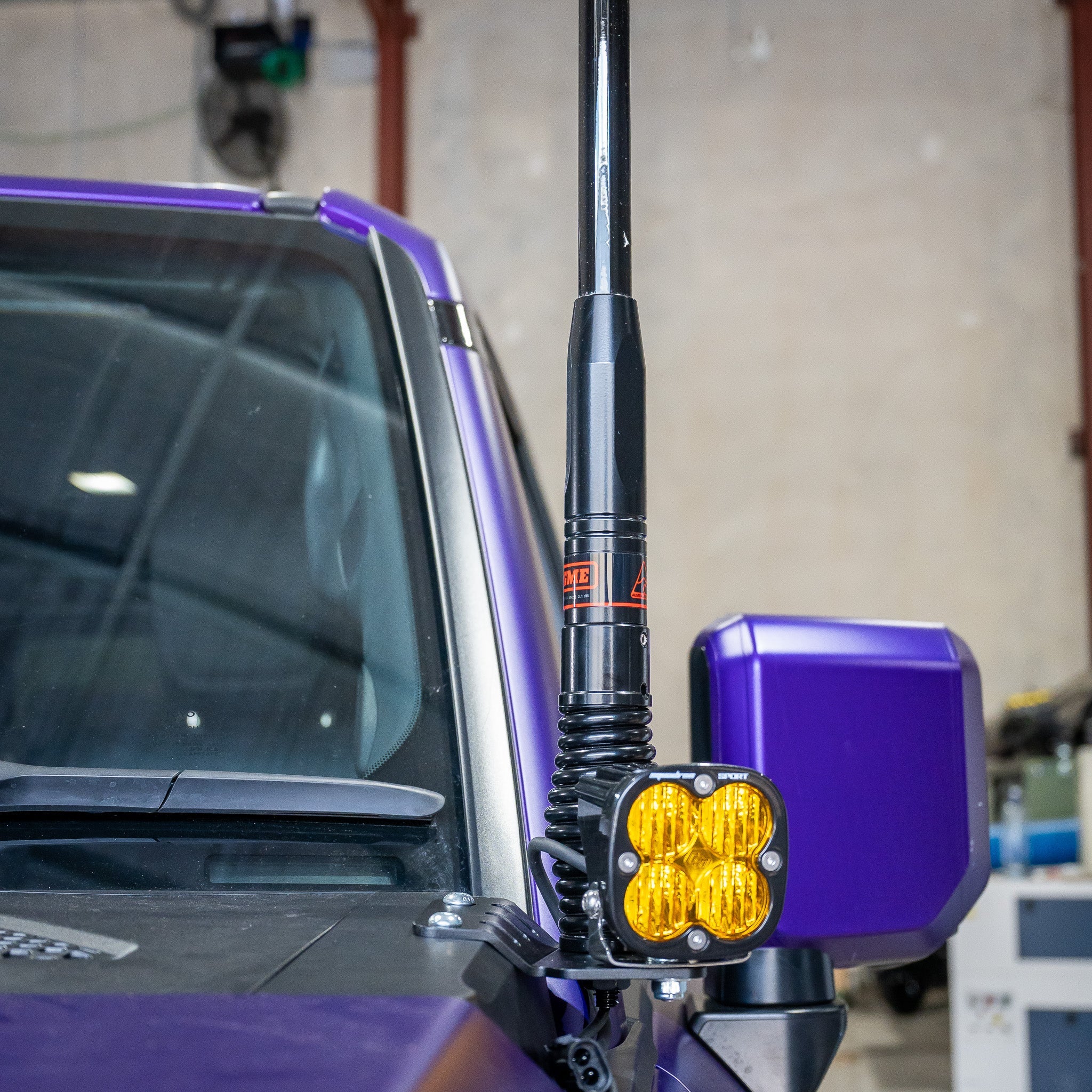 Pirate Camp Co. Bonnet Aerial or Ditch light Mount | Toyota Prado 250