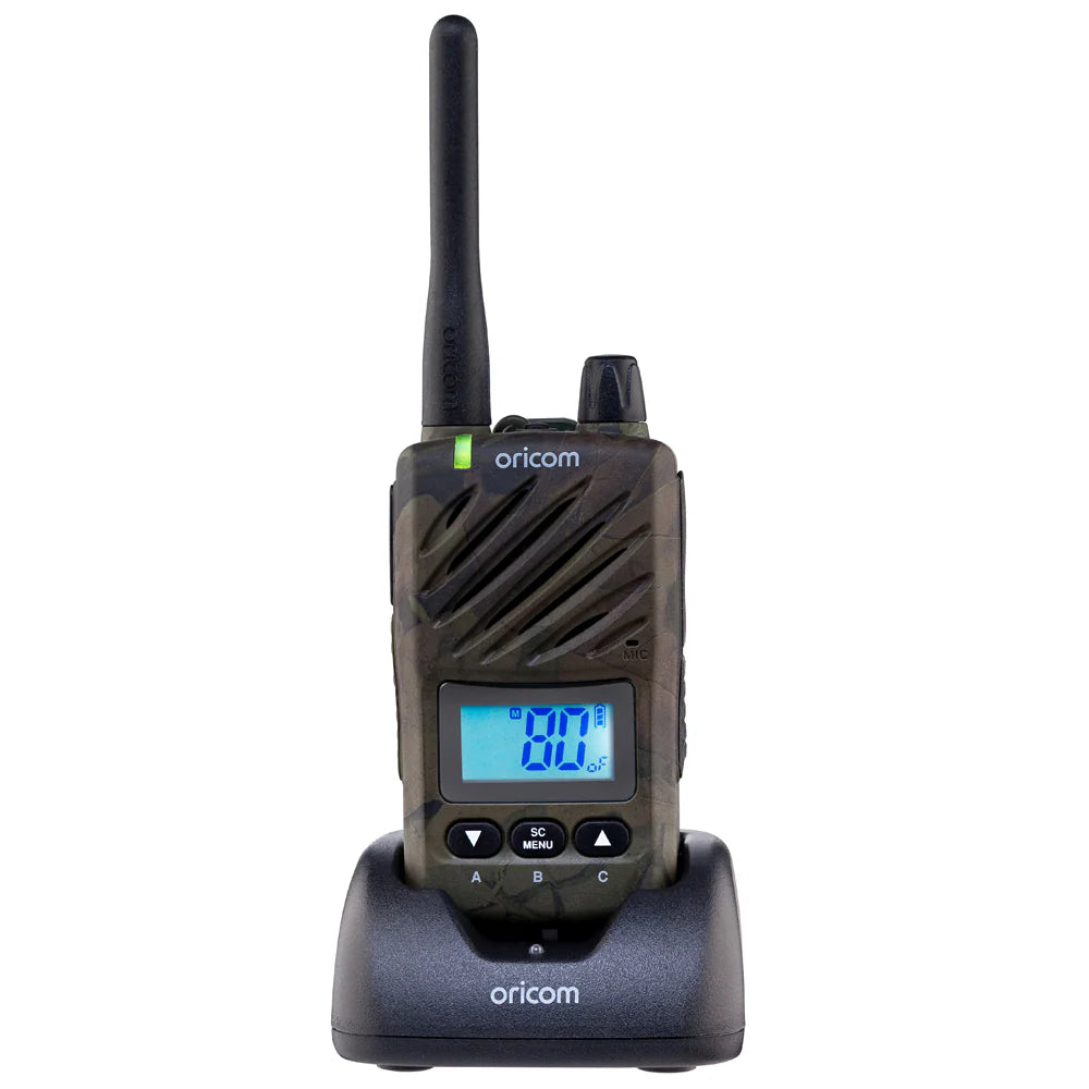 Oricom ULTRA550-1C Camo Waterproof 5 Watt Handheld UHF CB Radio