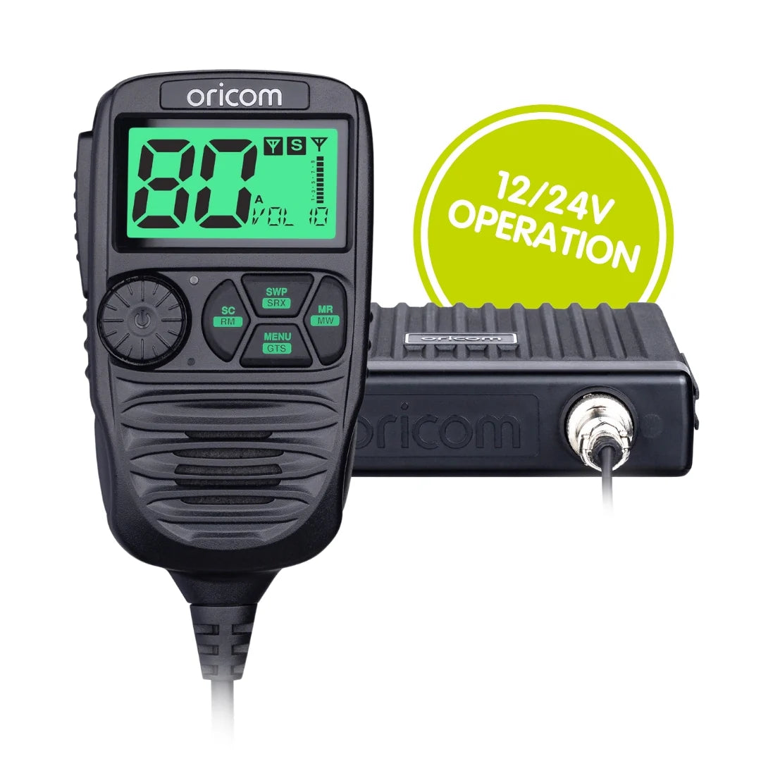 Oricom DTX4200XDV Dual Receive UHF CB Radio with 12/24 Dual Voltage