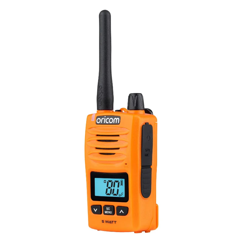 Oricom DTX600 Waterproof IP67 5 Watt Handheld UHF CB Radio (Orange)