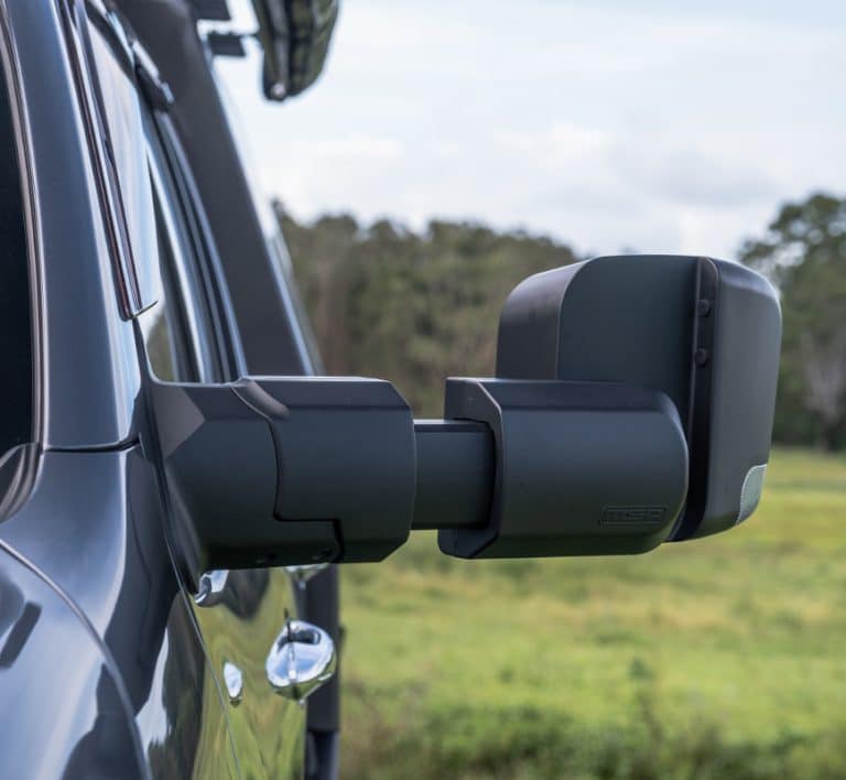 MSA Ranger & Everest POWER FOLD™ Towing Mirrors (Black, Electric, Heated, Indicators, Blind Spot Monitoring, Camera Provision, Temp Sensor, Puddle Light, Power Fold)