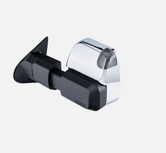 MSA Ranger & Everest POWER FOLD™ Towing Mirrors (Chrome, Electric, Heated, Indicators, Blind Spot Monitoring, Temp Sensor, Power Fold)