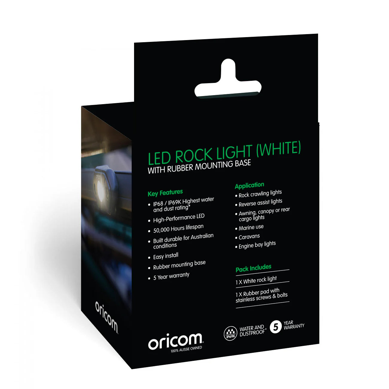 Oricom RKL1W LED Rock Light Single Pack (White)