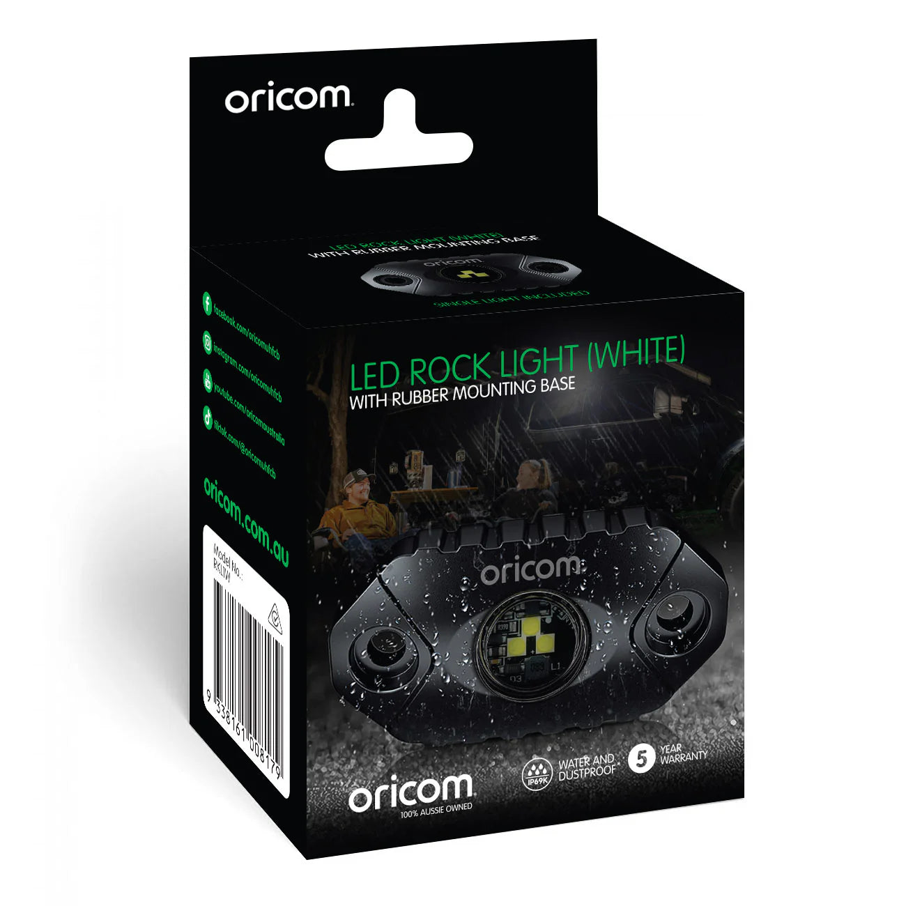 Oricom RKL1W LED Rock Light Single Pack (White)