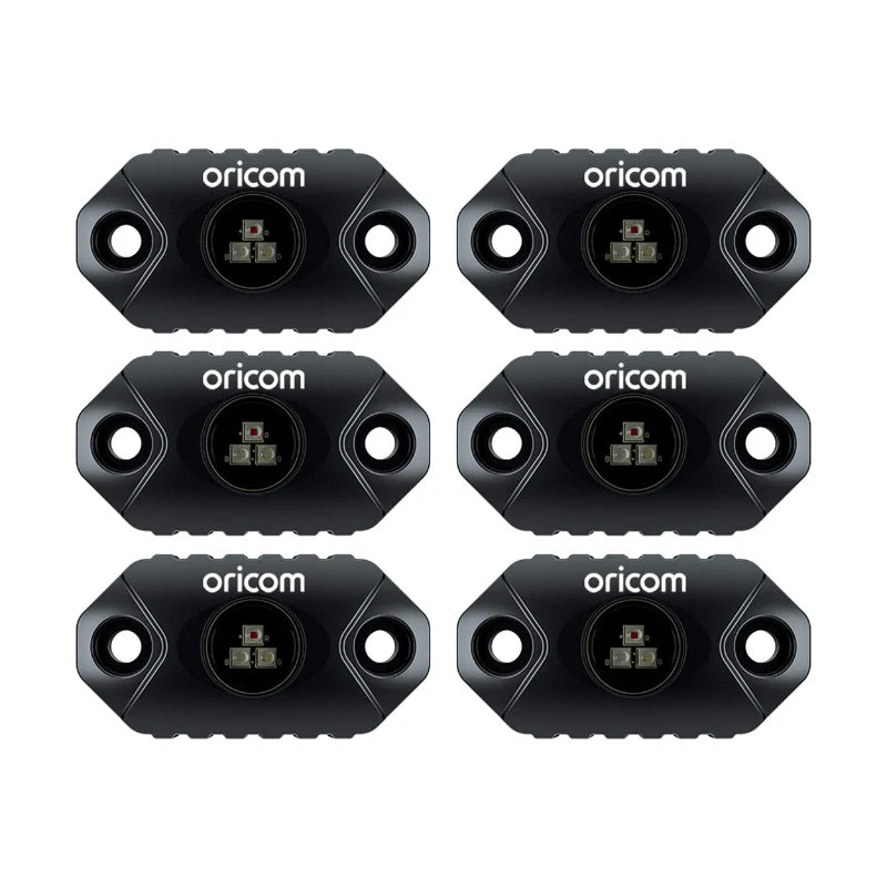 Oricom RKLBT6RGB LED Rock Light 6 Pack (RGB)