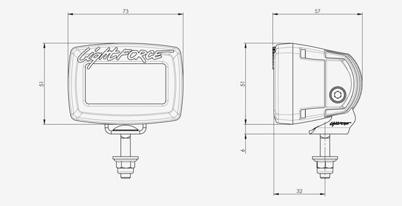 LightForce ROK 10 Utility Light - Spot