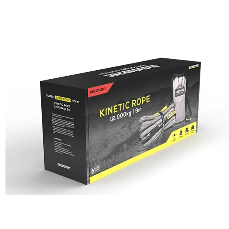 Bushranger Kenetic 9m Rope, 30% Stretch, Inc. Storage Bag Come Damper