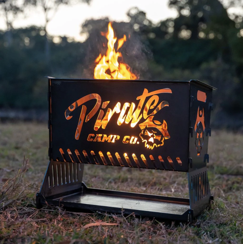 Pirate Camp Co. The Ultimate Collapsible BBQ Fire Pit