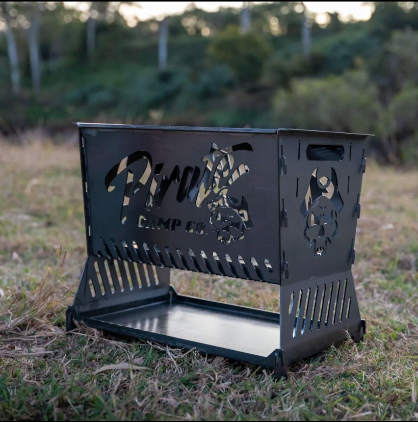 Pirate Camp Co. The Ultimate Collapsible BBQ Fire Pit