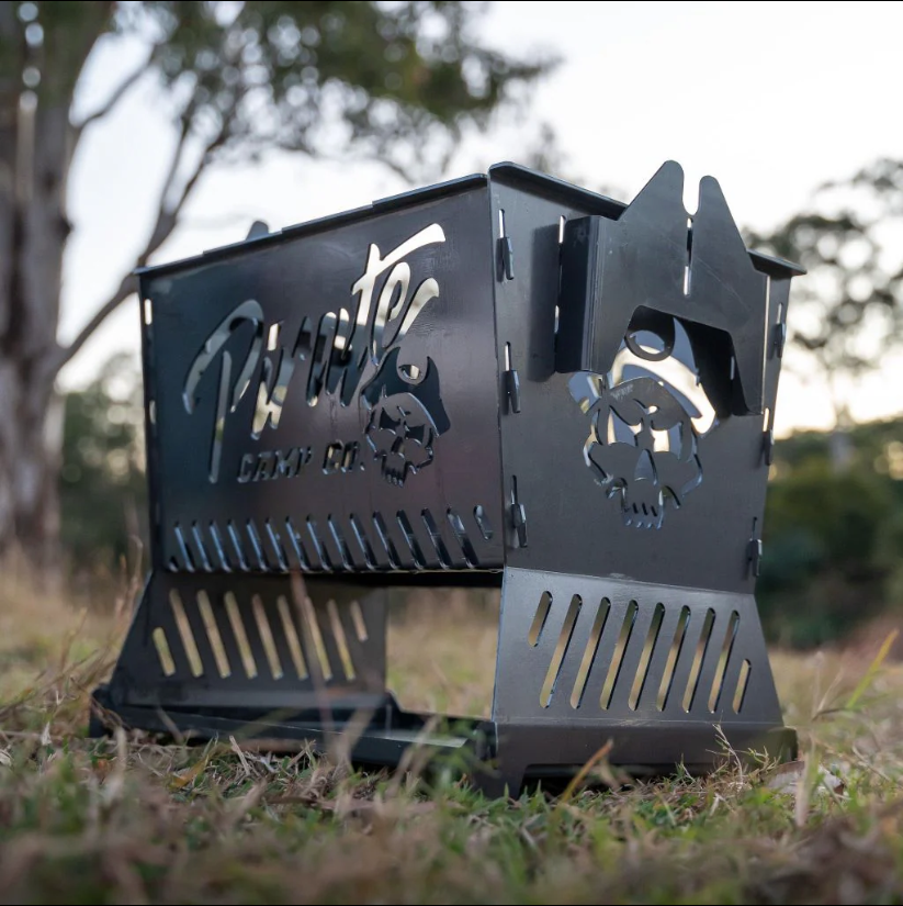 Pirate Camp Co. The Ultimate Collapsible BBQ Fire Pit