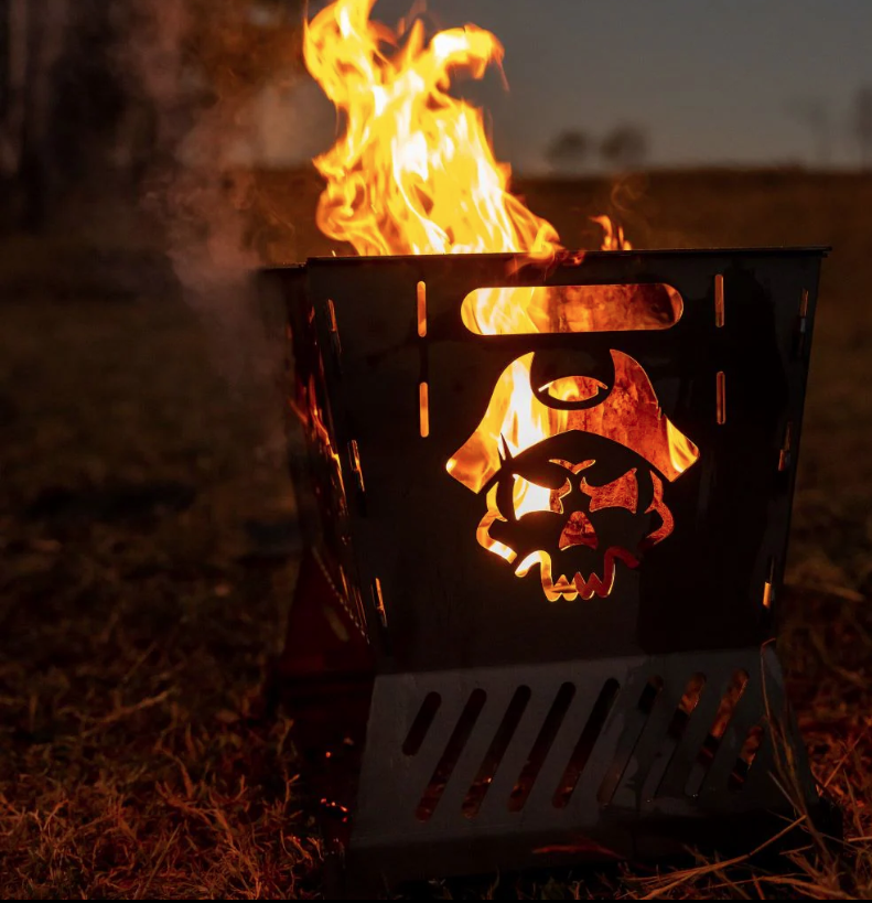 Pirate Camp Co. The Ultimate Collapsible BBQ Fire Pit