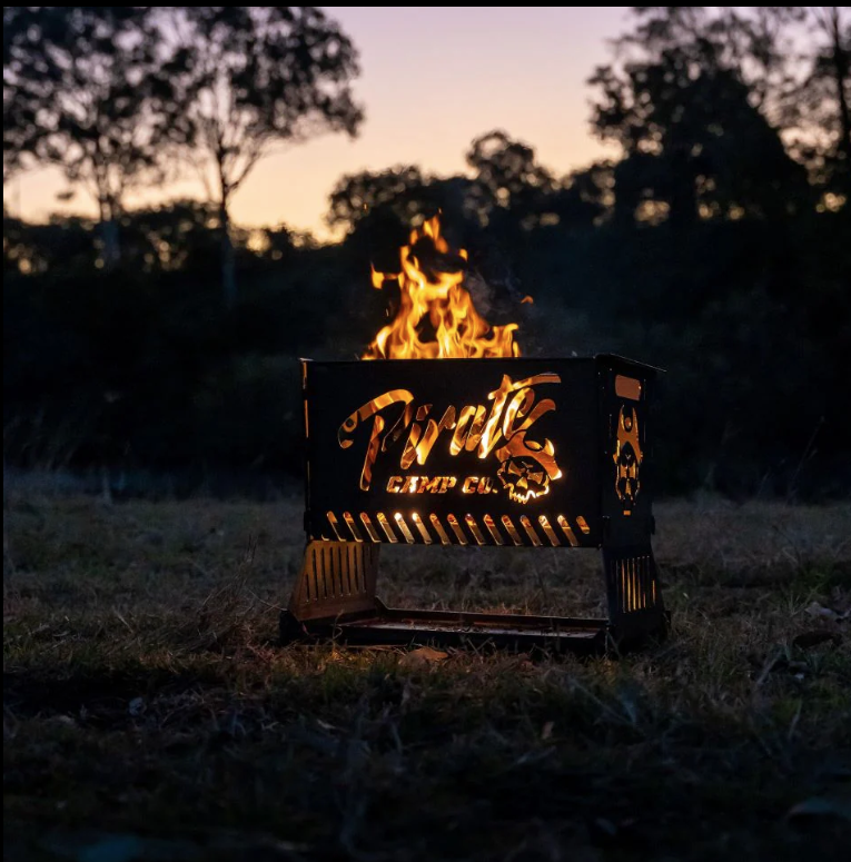 Pirate Camp Co. The Ultimate Collapsible BBQ Fire Pit
