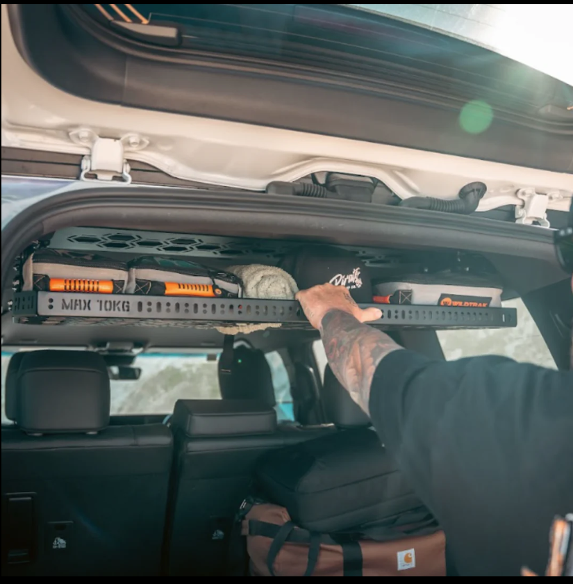 Pirate Camp Co. Drop Down Rear Roof Parcel Shelf | Toyota Prado 250