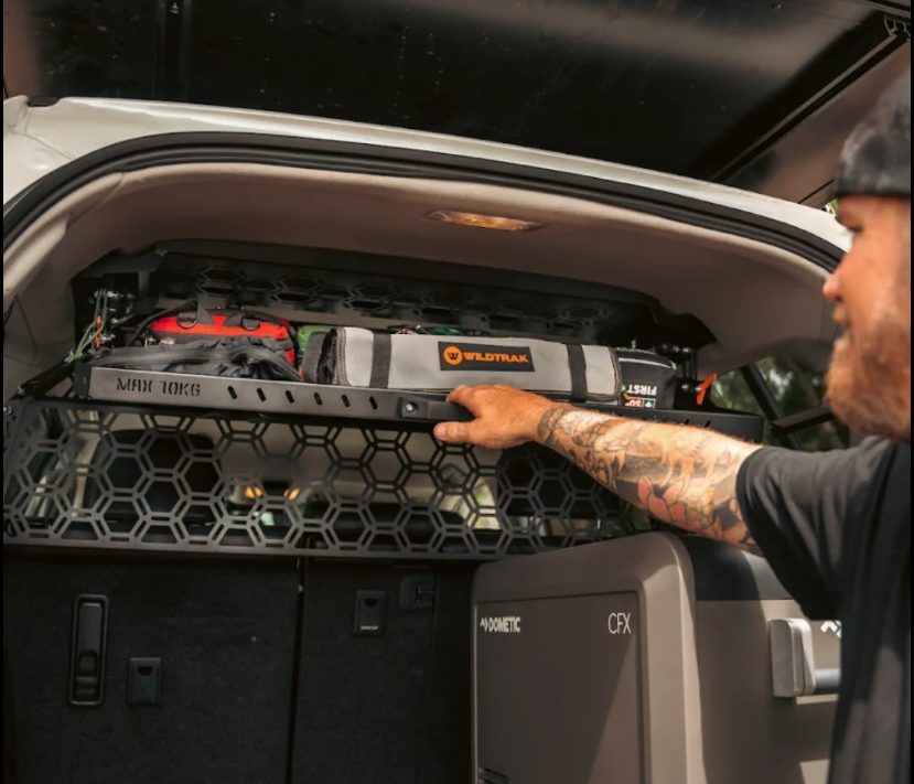 Pirate Camp Co. Drop Down Rear Roof Parcel Shelf | Toyota Prado 150