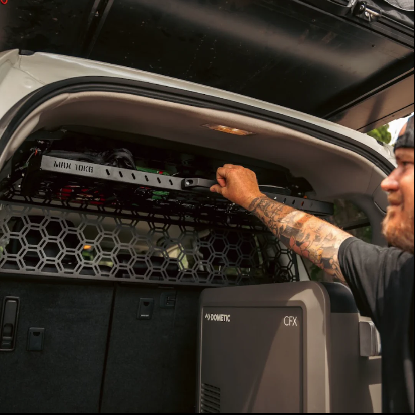 Pirate Camp Co. Drop Down Rear Roof Parcel Shelf | Toyota Prado 150