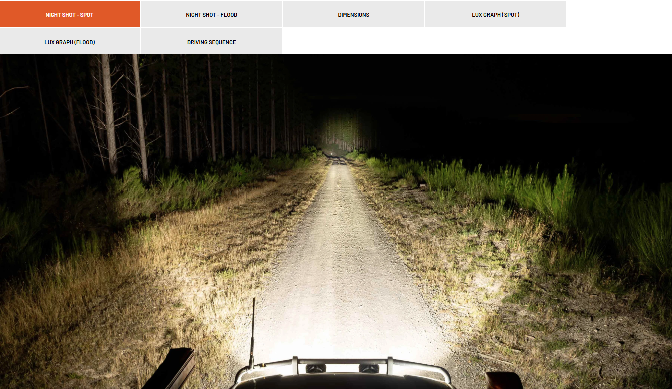 Stedi Type-X™ EVO 7 Inch LED Driving Light (Spot)