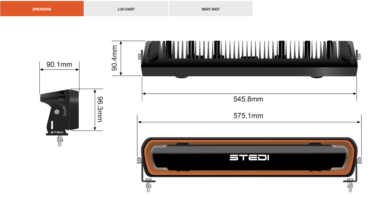 Stedi EVO Light Bar 22 Inch