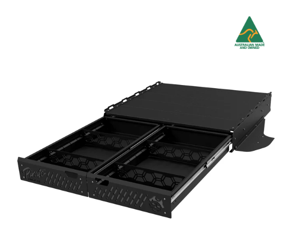 Pirate Camp Co. Slimline Series - Low Profile Drawer System | Toyota Landcruiser LC200