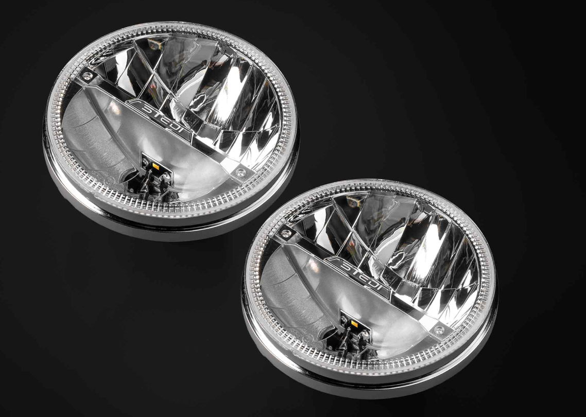 Stedi Homage 7 Inch LED Headlight - Chrome (pair)