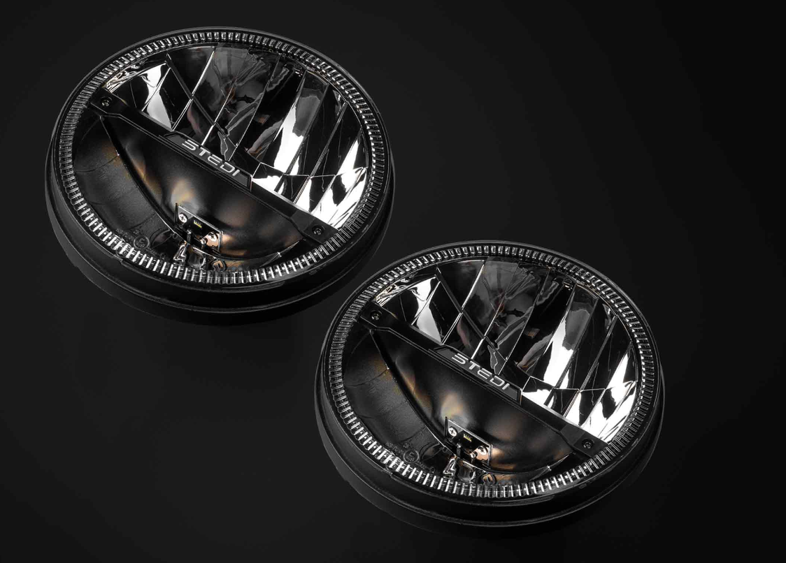 Stedi Homage 7 Inch single LED Headlight - Black (5700K)