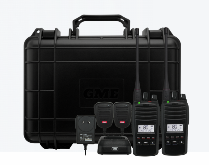 GME TX6600STP 5 Watt UHF CB Handheld Radio – Twin Pack
