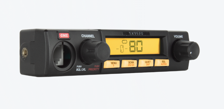 GME TX3520S 5 Watt Remote Head UHF CB Radio with ScanSuite™