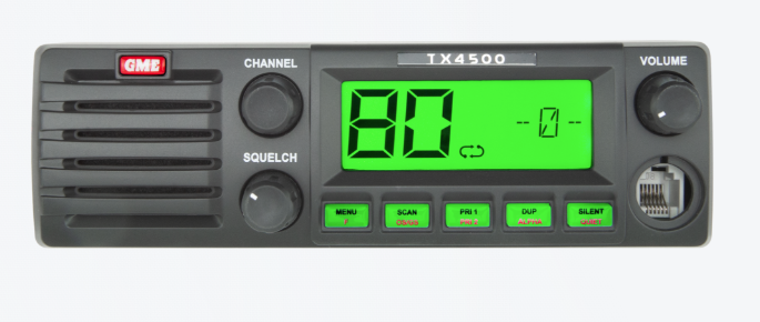 GME TX4500S 5 Watt DIN Mount UHF CB Radio with ScanSuite™