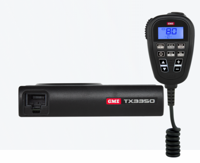 GME TX3350 5 Watt Super Compact UHF CB Radio - LCD Speaker Mic