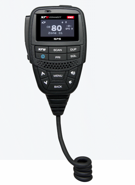 GME MC668B-IP Professional Grade IP67 OLED Speaker Microphone with GPS