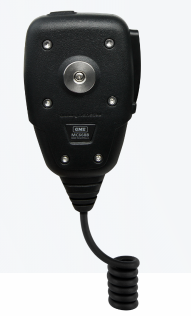 GME MC668B-IP Professional Grade IP67 OLED Speaker Microphone with GPS