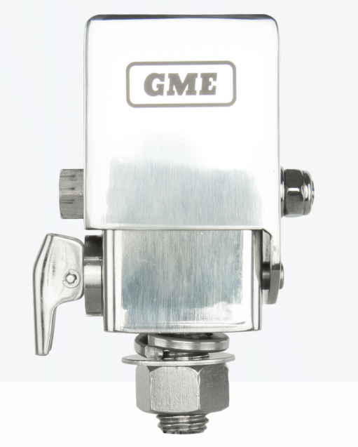 GME MB042 Fold-Down Antenna Mounting Bracket - Stainless Steel