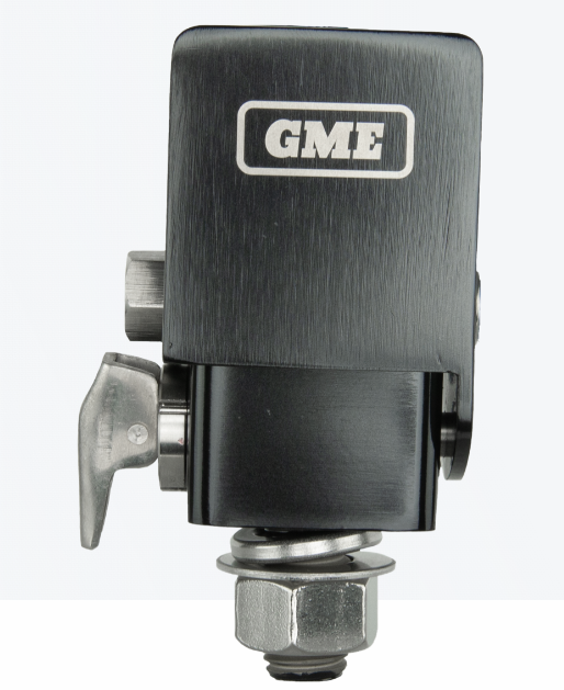 GME MB042B Fold-Down Antenna Mounting Bracket - Black