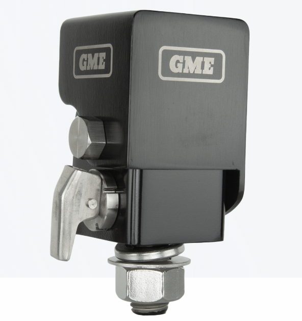 GME MB042B Fold-Down Antenna Mounting Bracket - Black
