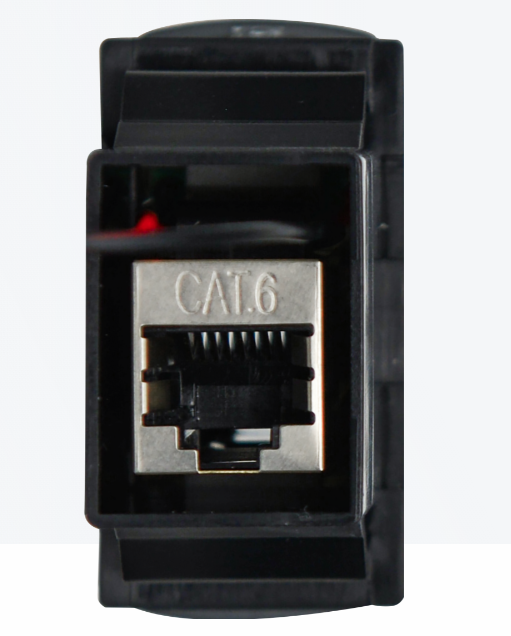 GME XRS-RJ45W6 RJ45 Pass-Through Adaptor - Type 6 (White)