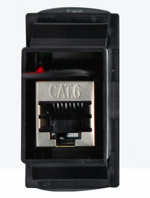 GME XRS-RJ45R6 RJ45 Pass-Through Adaptor - Type 6 (Red)