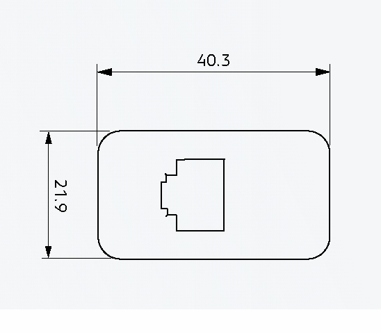 GME XRS-RJ45R10 RJ45 Pass-Through Adaptor - Type 10 (Red)
