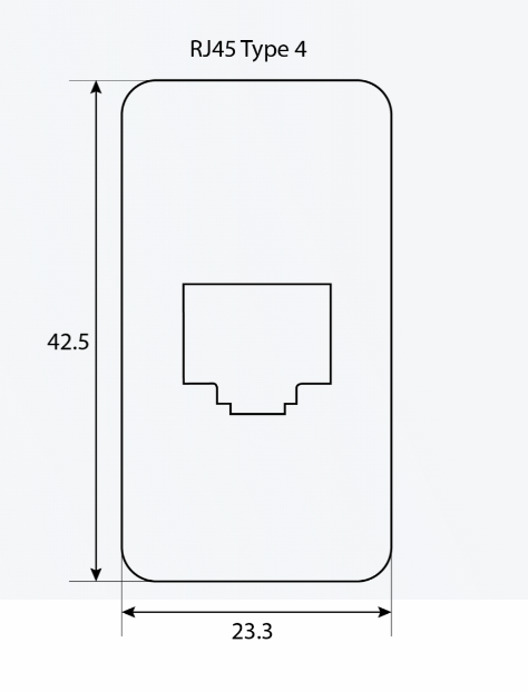 GME XRS-RJ45W4 RJ45 Pass-Through Adaptor - Type 4 (White)