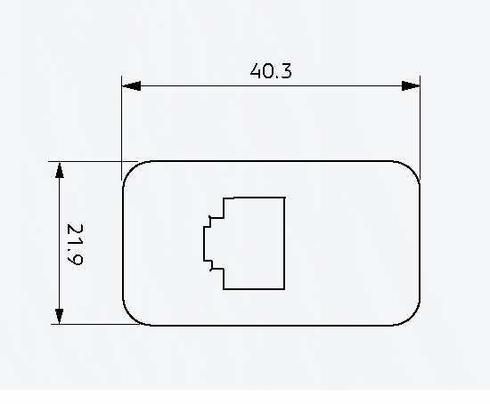 GME XRS-RJ45W10 RJ45 Pass-Through Adaptor - Type 10 (White)